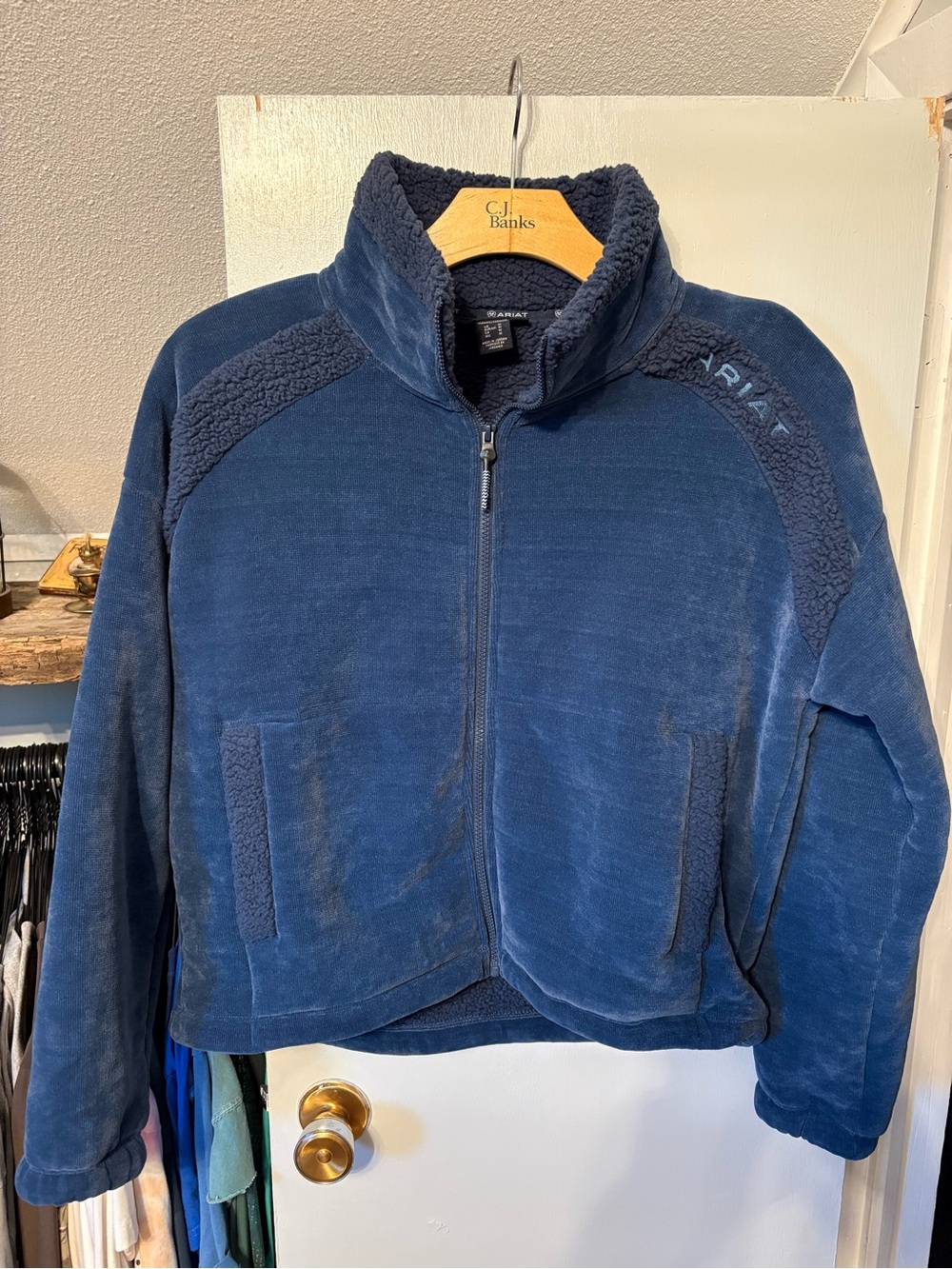 Ariat Women's Navy Full-Zip Fleece Jacket